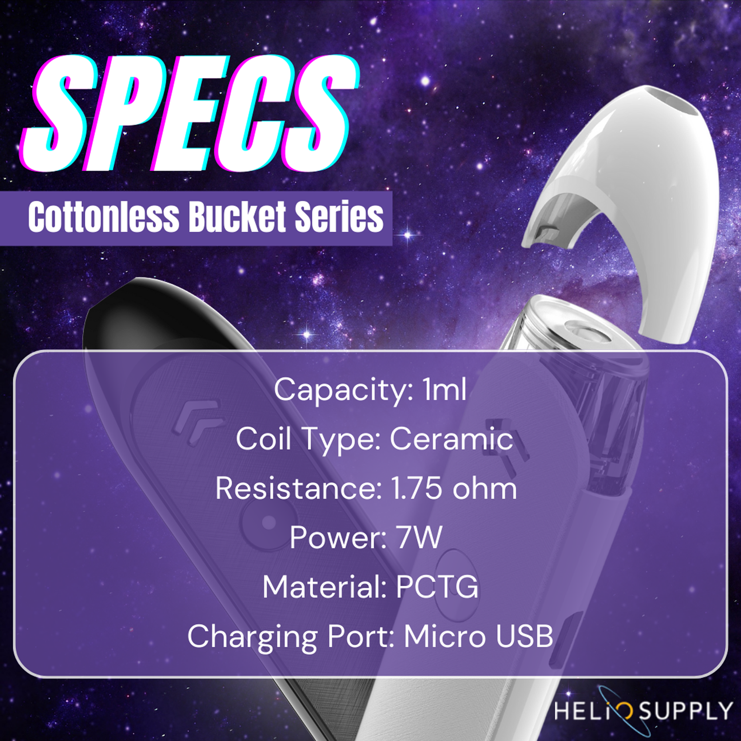 CBS Pod (Cottonless Bucket Series) Single Disposable