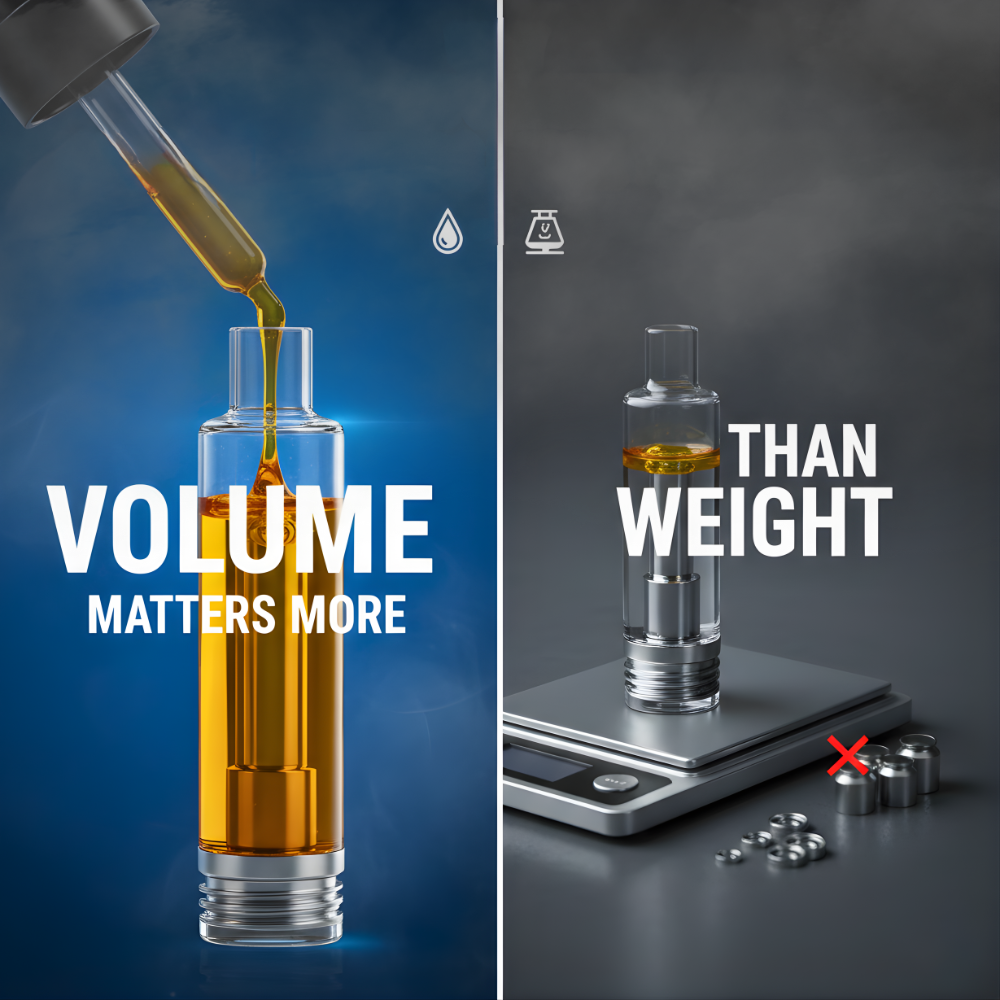 Why Volume Matters More Than Weight When Filling Vape Cartridges