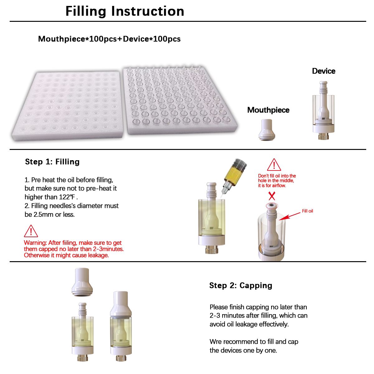 1ml Quartz Core Ceramic XL Cartridge (Pack of 3)