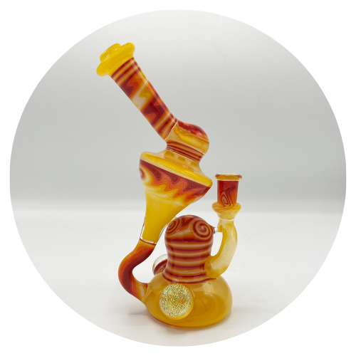 Volcanic Sunset Terp Slurper Set by Lear Glass