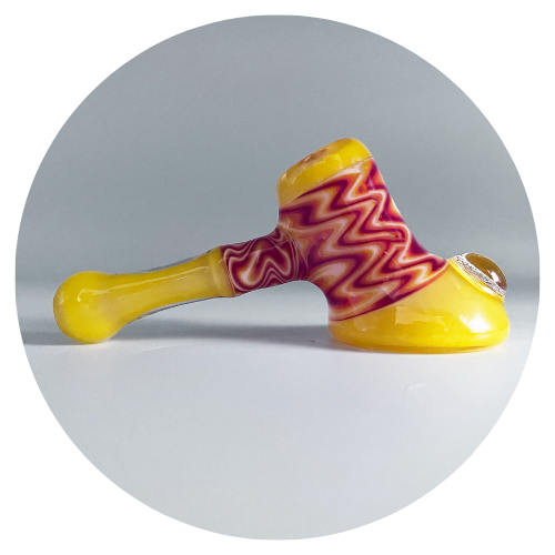 Molten Lava Squatlock Glass Pipe