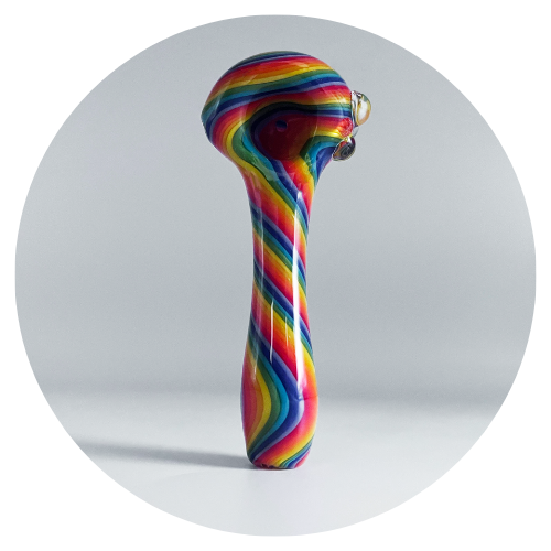 Rainbow Colored Glass Pipe