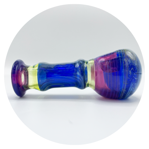 Purple Blue Glass Pipe